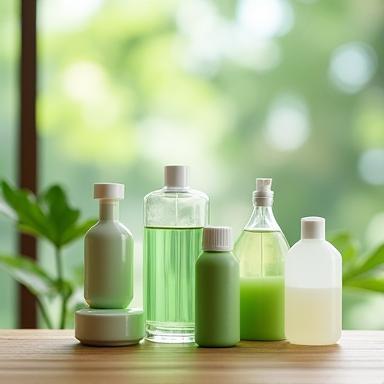 Biodegradable, green cleaning solutions used by Sterling Cleaners